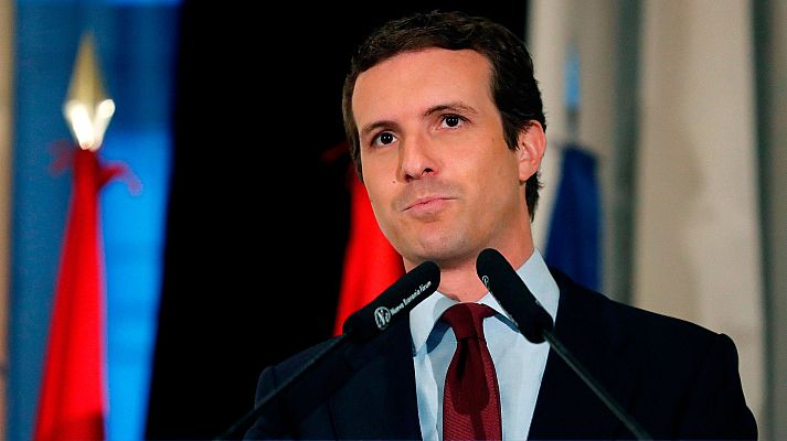 Telediario 1 - Casado declara el final del "luto" en el PP y se declara listo para la remontada el 26M