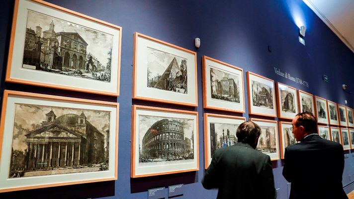 Telediario 1 - La Biblioteca Nacional celebra el tercer centenario del nacimiento de Giovanni Battista Piranesi