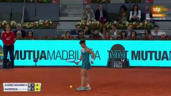 Madrid Open de Tenis - Carla Suárez se despide de Madrid tras caer ante Kuzmova