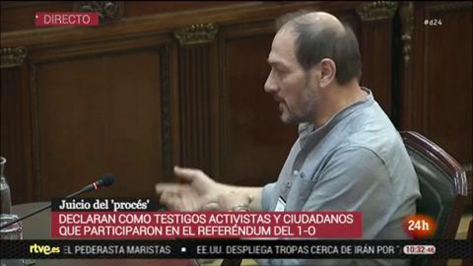 Juicio procés: Un testigo asegura que la Guardia Civil le golpeó con la porra cuando intentó ayudar a una chica con muletas en el suelo