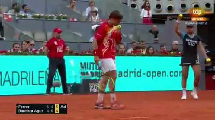 Madrid Open de Tenis - David Ferrer vence a Roberto Bautista en su debut en Madrid