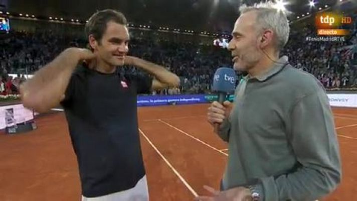 Federer: "Yo también os echaba de menos"