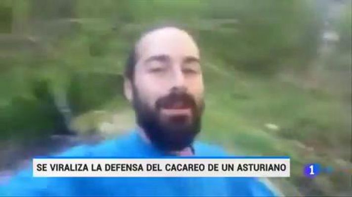 Telediario 1 - Se hace viral la protesta de un granjero por el cierre de un gallinero que molestaba a los clientes de un hotel rural