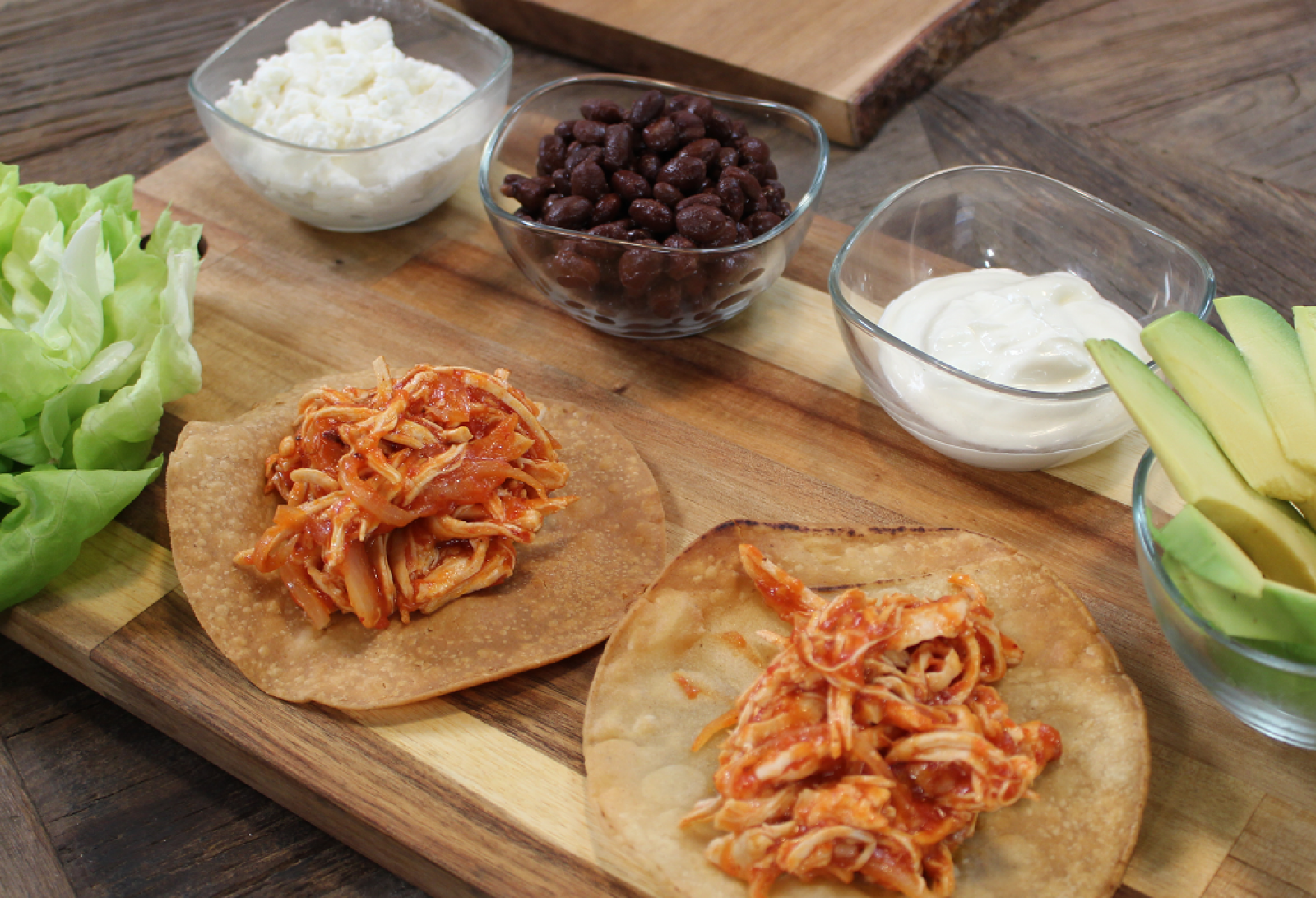 Receta de "tostada de tinga de pollo" de Dani García