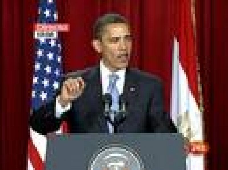 Discurso íntegro del Obama en El Cairo, donde ha tendido la mano al mundo musulmán.