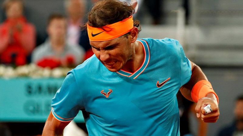 Rafael Nadal apuntó síntomas de mejoría en el duelo ante el estadounidense Frances Tiafoe (6-3 y 6-4) que le proporcionó el pase a los cuartos de final del Mutua Madrid Open, donde afrontará empresas mayores.