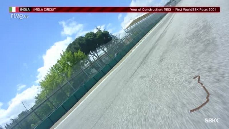 Conoce el circuito de Imola, desde el punto de vista de los motociclistas. Imola es la sede de la próxima Prueba del Mundial de Superbike.