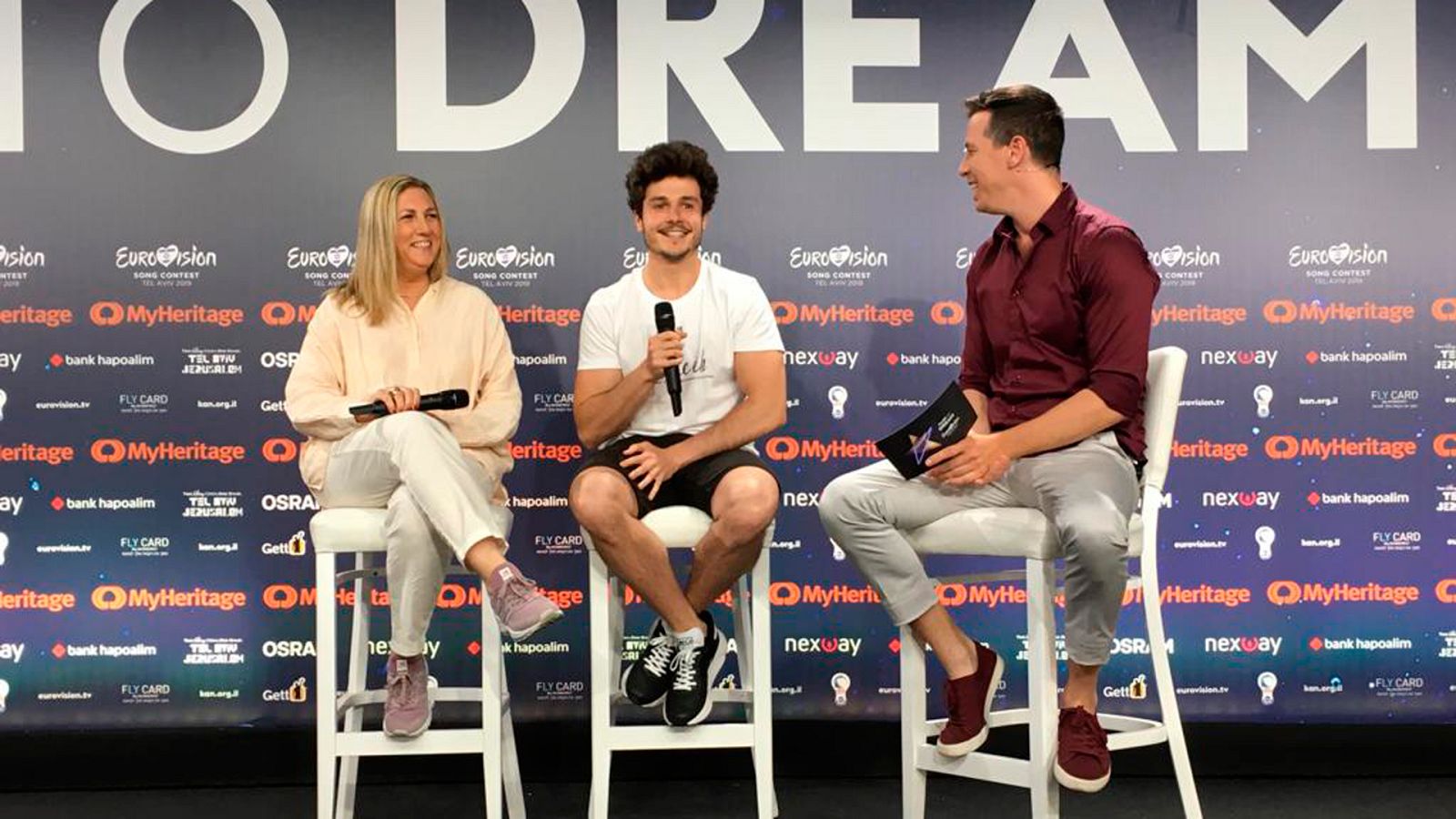 Eurovisión 2019 - Primera rueda de prensa completa de Miki en Tel Aviv