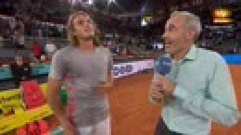 El griego Stefanos Tsitsipas ha asegurado que su victoria sobre Nadal en Madrid ha sido "una de las más difíciles" de su carrera. Tsitsipas se deshizo del español por 6-4 y 6-3.