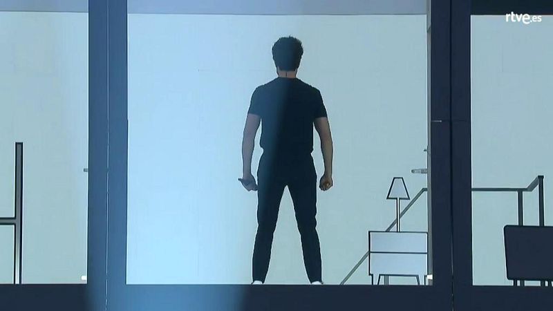 Eurovisi�n 2019 - Segundo pase de Miki con seguimiento a la marioneta Paco en el segundo ensayo