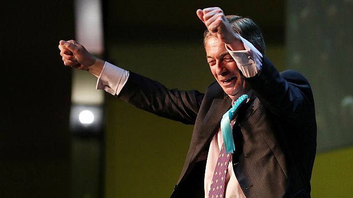 El recién creado Partido del 'Brexit', del eurófobo Nigel Farage, lidera las encuestas en Reino Unido de las elecciones europeas