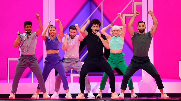 Eurovisión - Dos minutos de España en el ensayo general