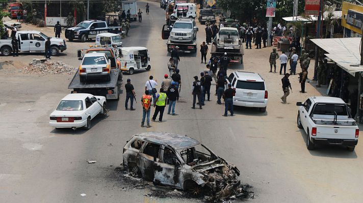 Telediario 1 - Mexico: seguridad privada contra la delincuencia