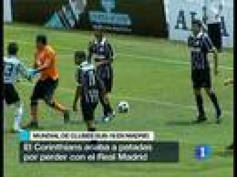 El partido del mundialito de clubes entre el Real Madrid y el Corinthians ha terminado a golpes, ofreciendo un espectáculo lamentables en las categorías juveniles.