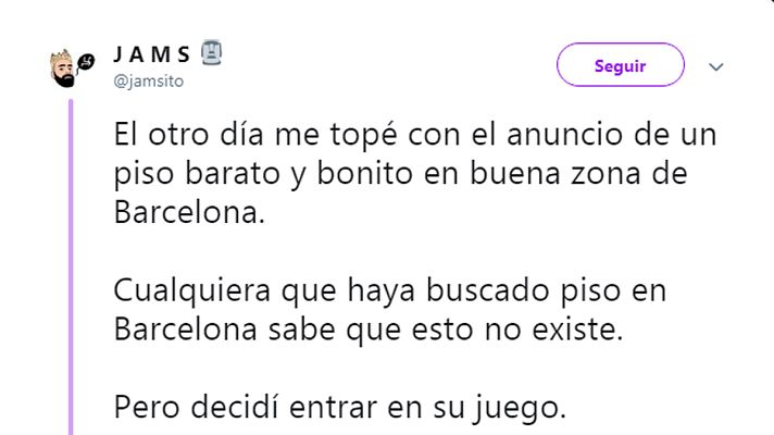  - La denuncia viral de un intento de estafa inmobiliaria