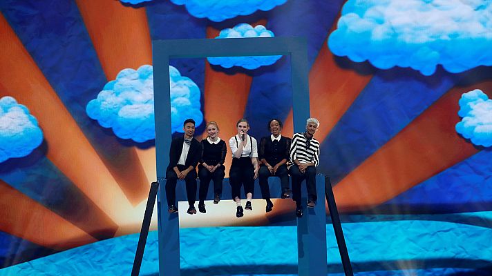 Eurovisión - Minuto de Dinamarca en el ensayo general