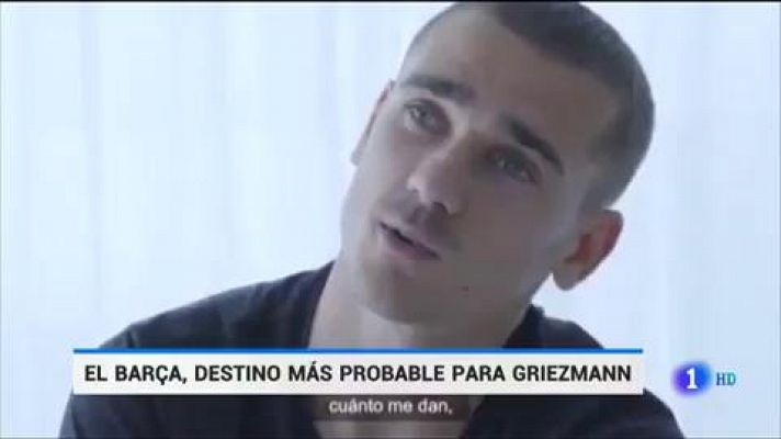 Telediario 1 - El Barça o el PSG, los posibles destinos del Griezmann tras su marcha del Atlético