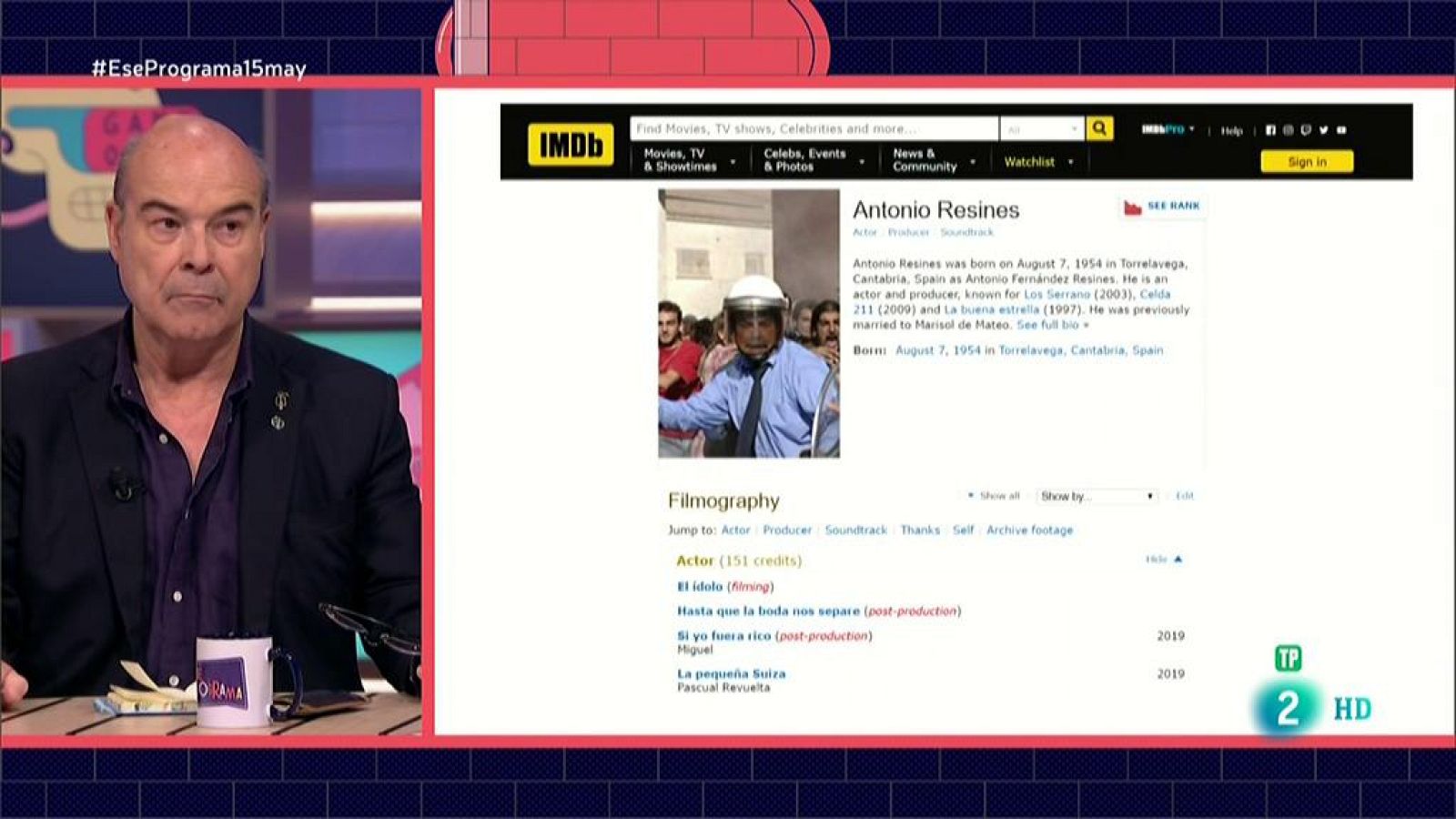 Ese programa  - Resines, el rey de IMDB