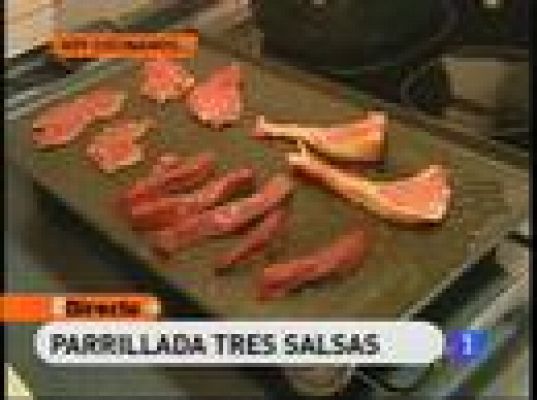 Parrillada tres salsas