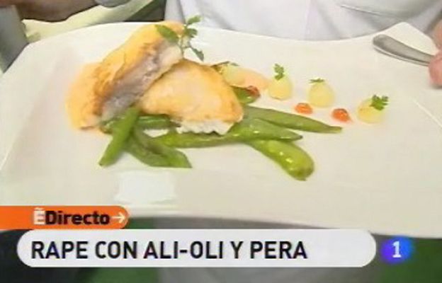RTVE Cocina - Rape con ali-oli y pera