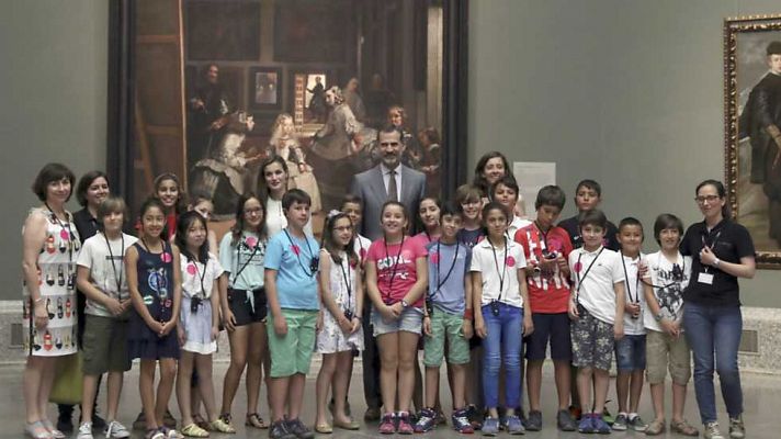 Visita de los Reyes al Prado