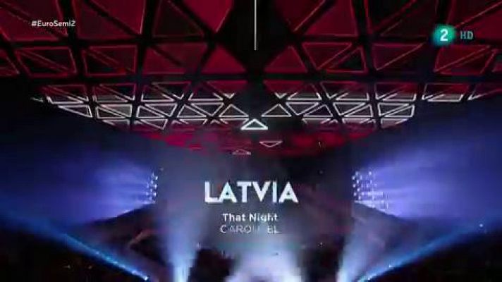 Letonia: Carousel canta "That night" en la segunda semifinal