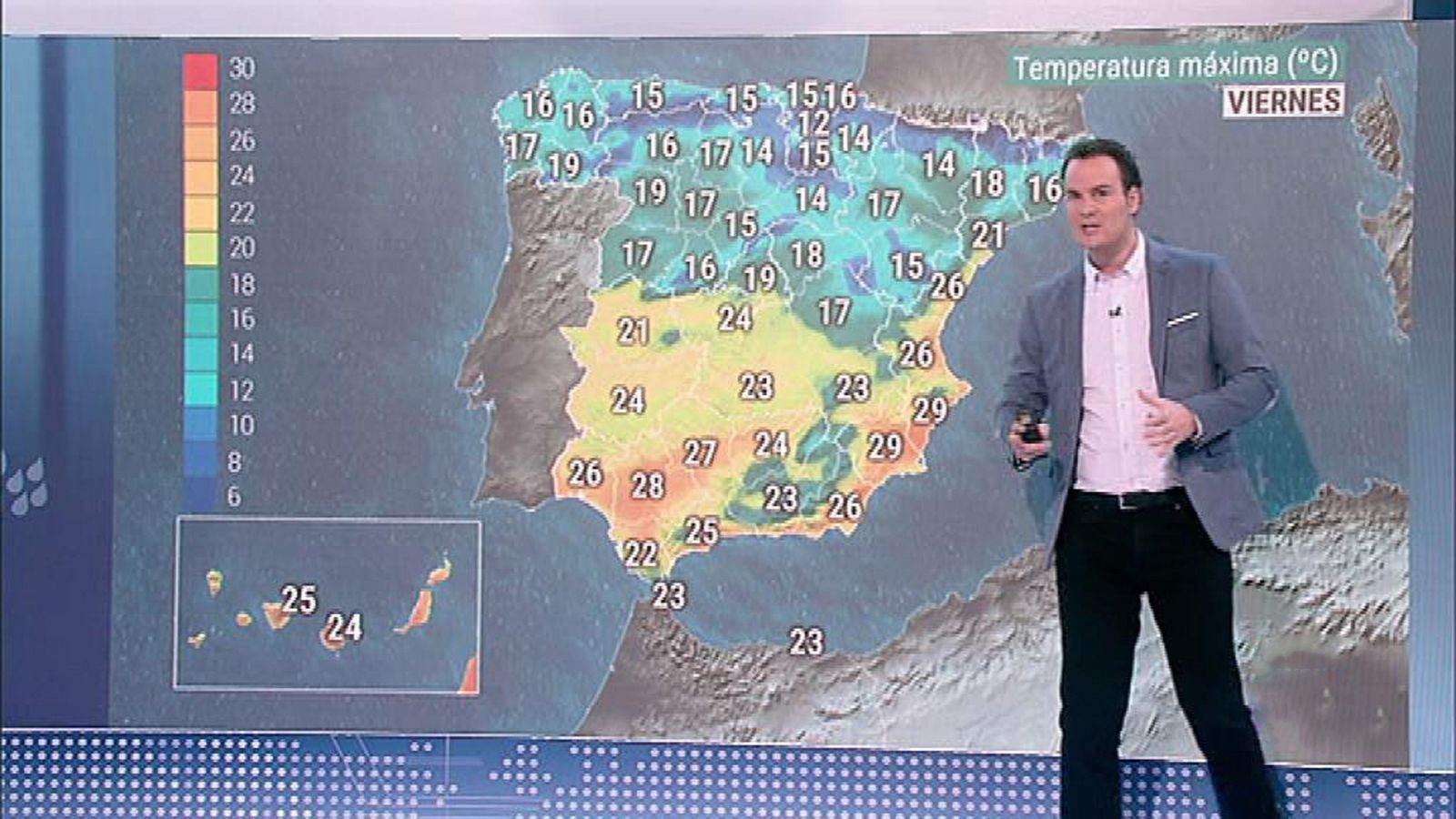 El Tiempo: Descenso notable de las temperaturas especialmente en el interior  - RTVE.es