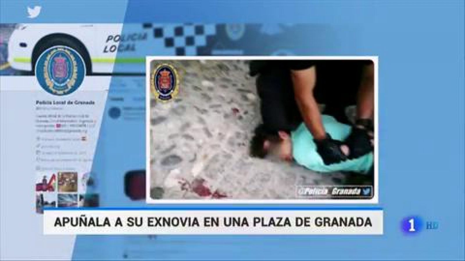 Telediario 1: Herida grave una mujer en Granada al ser apuñalada presuntamente por su expareja | RTVE Play