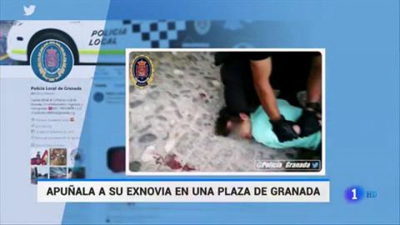 Una mujer de 32 años ha resultado este jueves por la noche herida grave en una céntrica plaza de Granada tras ser apuñalada presuntamente por su expareja, un hombre de 36 años que poco después ha sido detenido por la Policía Local. Según ha informado