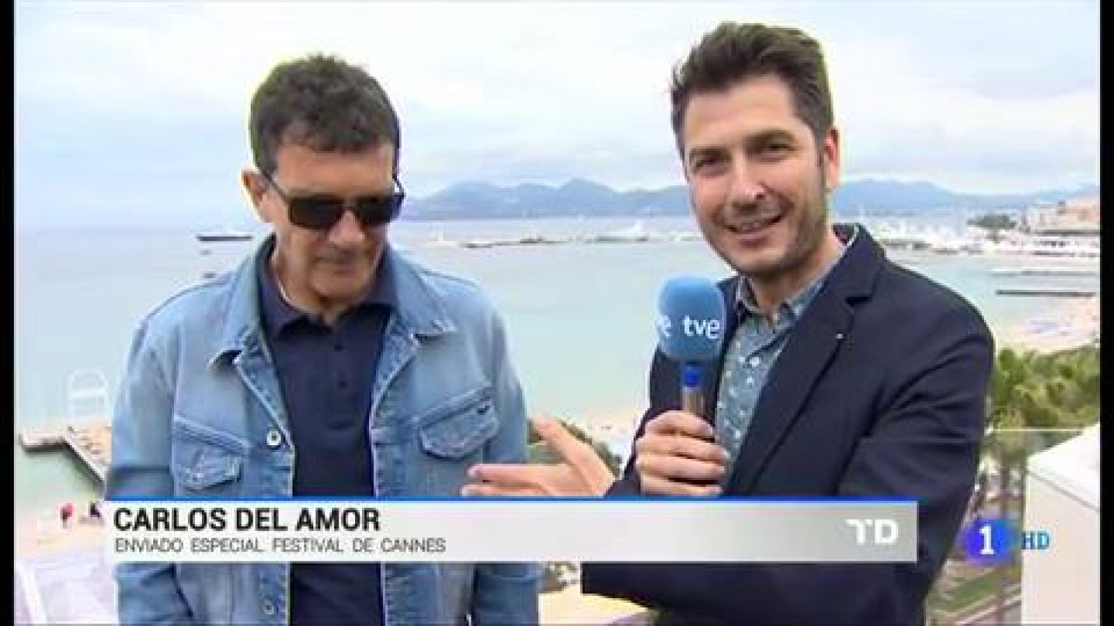 Telediario 1: Antonio Banderas en Cannes: "Para hacer 'Dolor y Gloria' lo primero fue matar a Antonio Banderas" | RTVE Play