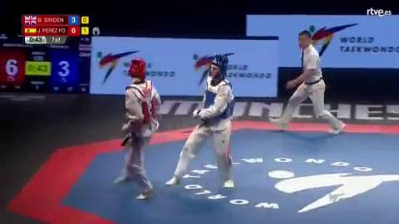 Escalofriante Azul Excelente Daniel Quesada, bronce -74 Kg en el Mundial de Taekwondo | RTVE
