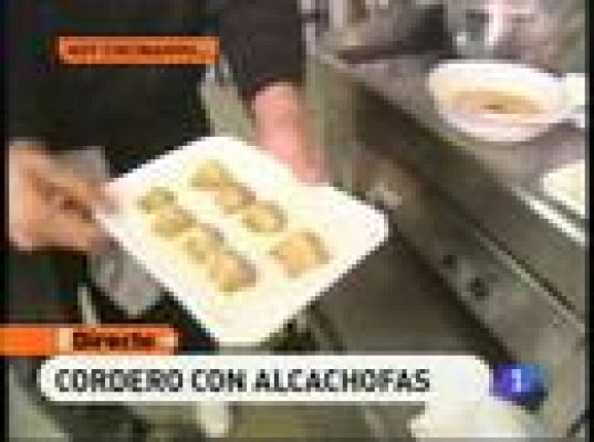 Cordero con alcachofas