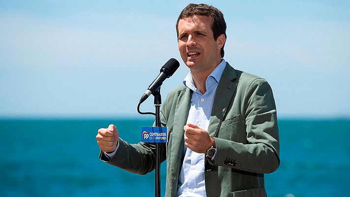 Telediario 1 - Casado asegura que "prefiere" un acuerdo de investidura entre PSOE y Cs a una repetición de elecciones