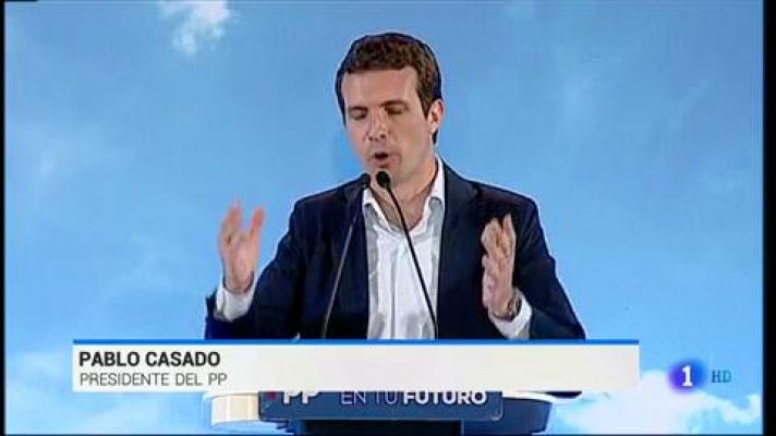 Telediario 1 - Casado pide que el Gobierno no dependa de ERC
