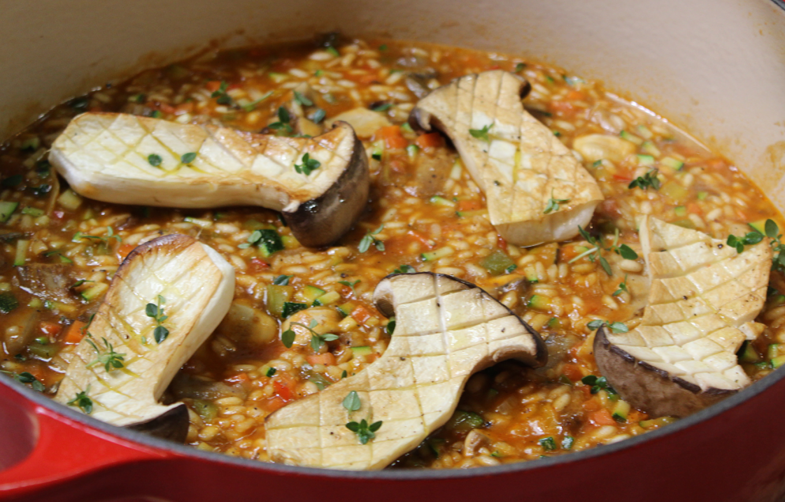 "Arroz con setas" de Dani García