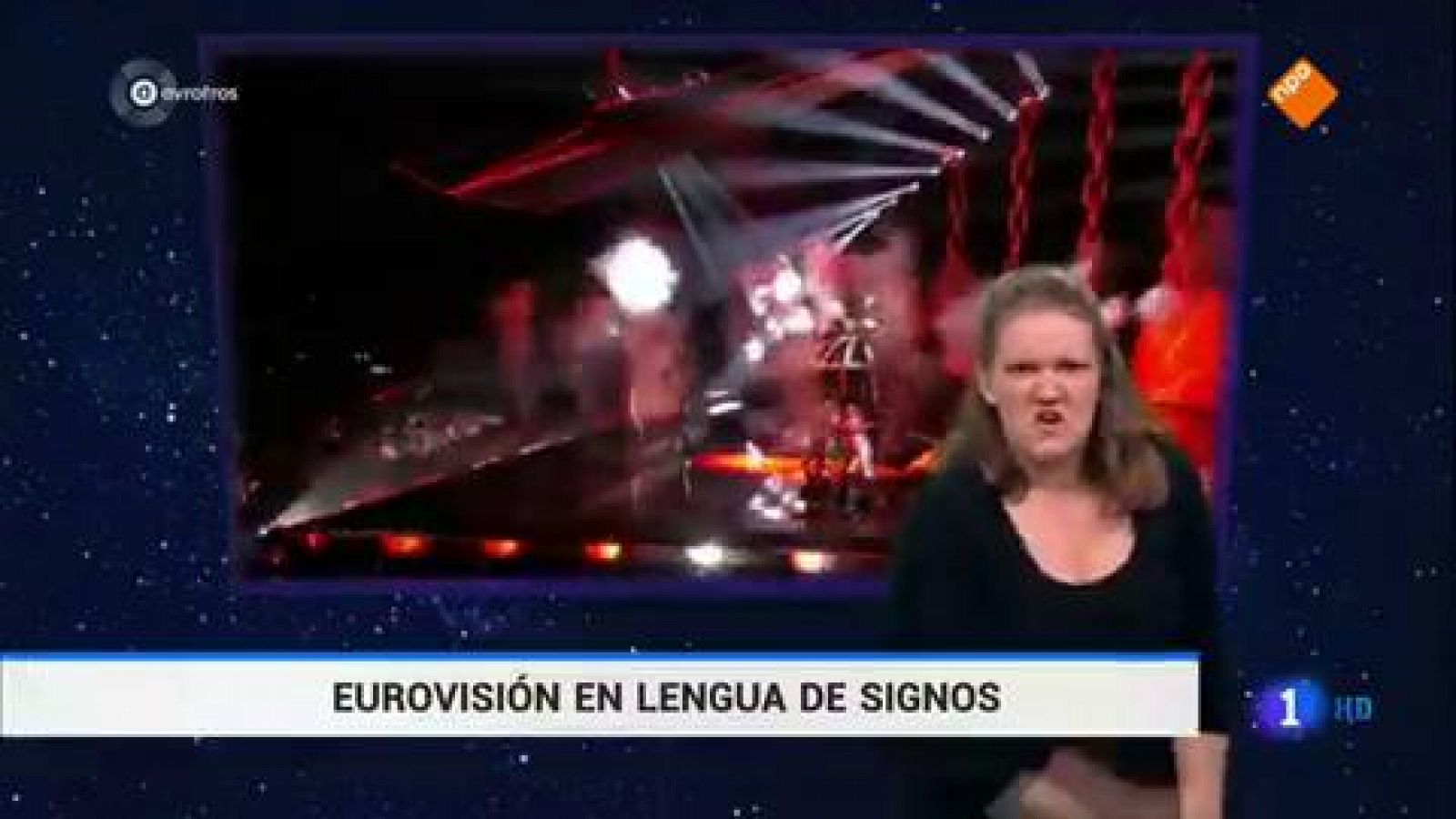 Telediario 1: Los intérpretes de la lengua de signos, en el Fetival de Eurovisión, han causado sensación | RTVE Play
