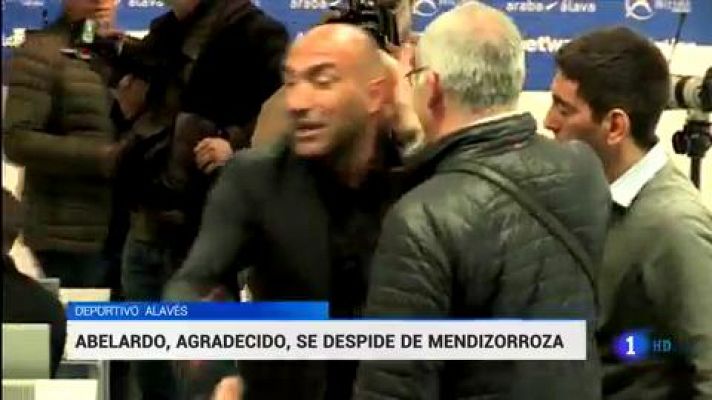 Telediario 1 - Abelardo se despide del Alavés
