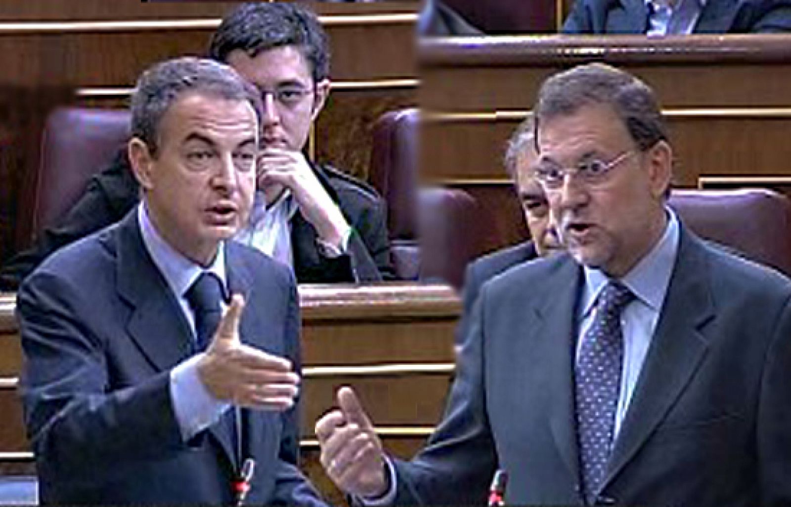 Zapatero y Rajoy se enzarzan por la crisis pero no hablan de las elecciones europeas