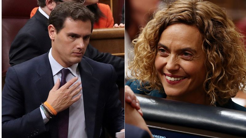 Rifirrafe entre Albert Rivera y Meritxell Batet al hablar los independentistas de "presos políticos"