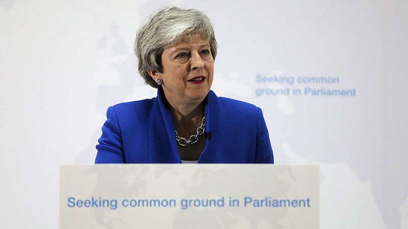 May propone al Parlamento votar sobre un segundo referéndum para desbloquear el 'Brexit'