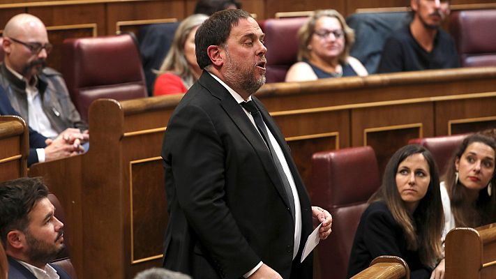 Telediario 1 - Batet defiende la fórmula con la que los diputados presos acataron la Constitución en base a una sentencia previa