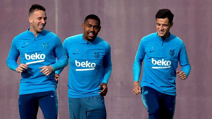 Telediario 1 - Coutinho y Arthur mejoran mientras Dembélé tiene difícil llegar a la final