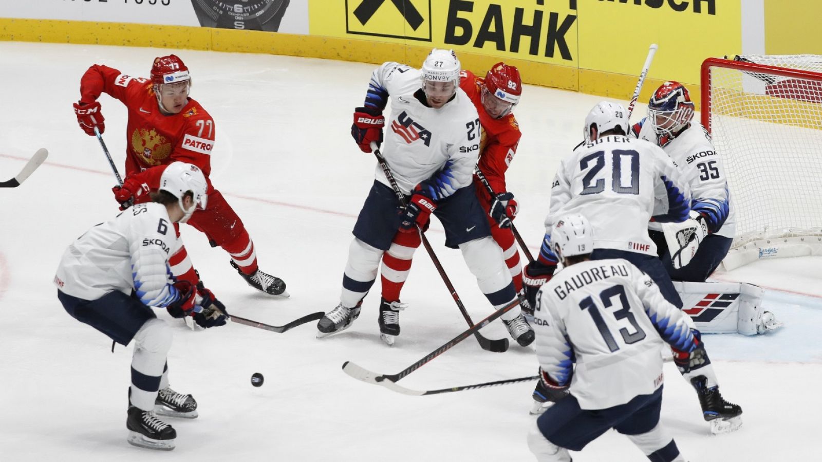 Hockey sobre hielo - Campeonato del Mundo Masculino 2019. Cuartos de final: Rusia-EEUU