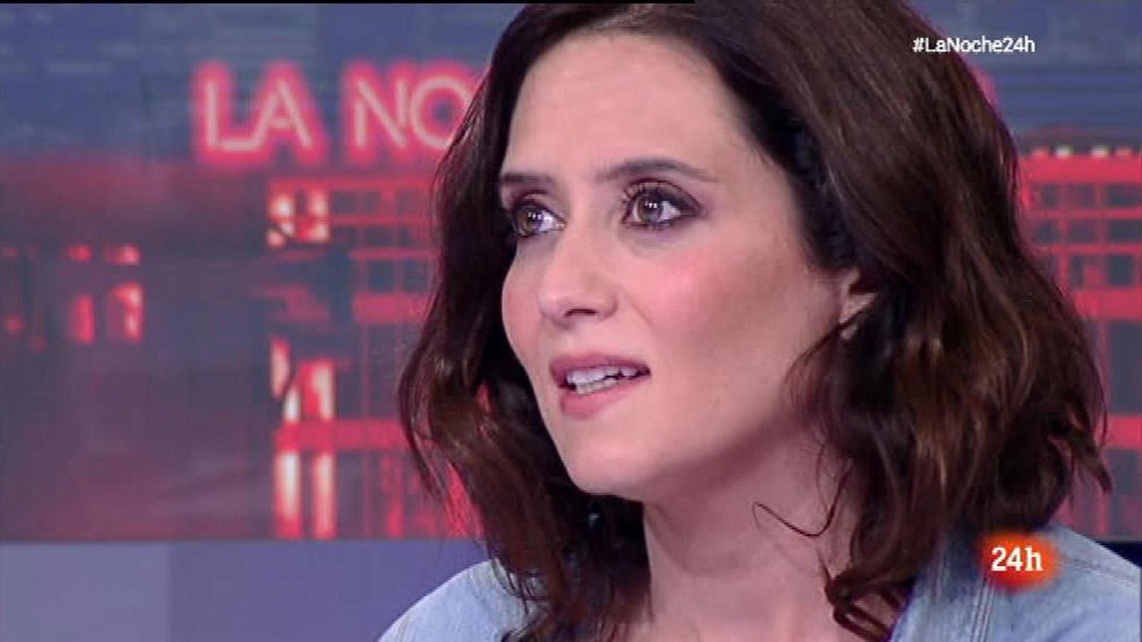 La noche en 24h: Díaz Ayuso(PP): "Las políticas de Manuela Carmena y Podemos son totalitarias" | RTVE Play