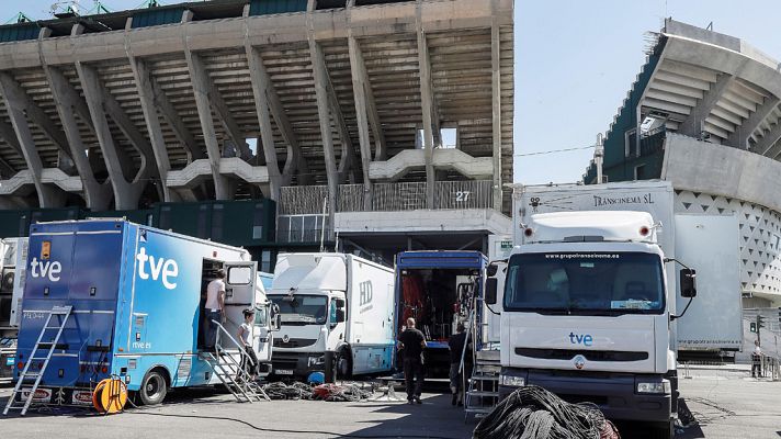 Telediario 1 - Todo listo en Sevilla para la final de Copa