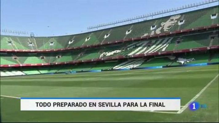 Todo listo en Sevilla para la final de Copa