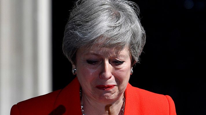 Telediario 1 - Theresa May anuncia que dimitirá el 7 de junio