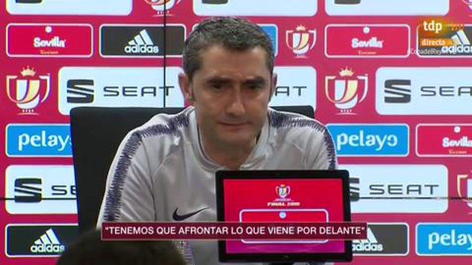 Final Copa del Rey: Valverde: "Todos somos responsables de todo" - rtve.es