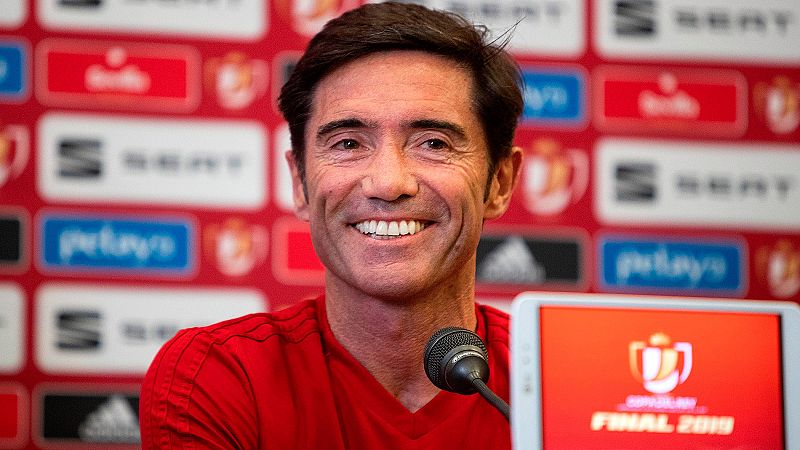 El entrenador del Valencia, Marcelino García Toral, ha dicho que tratarán de detener el juego de Messi pero también espera que "no tenga su mejor día".