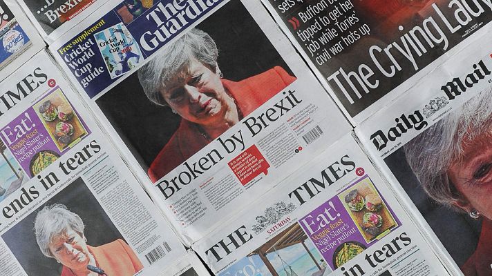 Telediario 1 - Cinco candidatos aspiran a liderar el partido conservador británico tras la dimisión de Theresa May